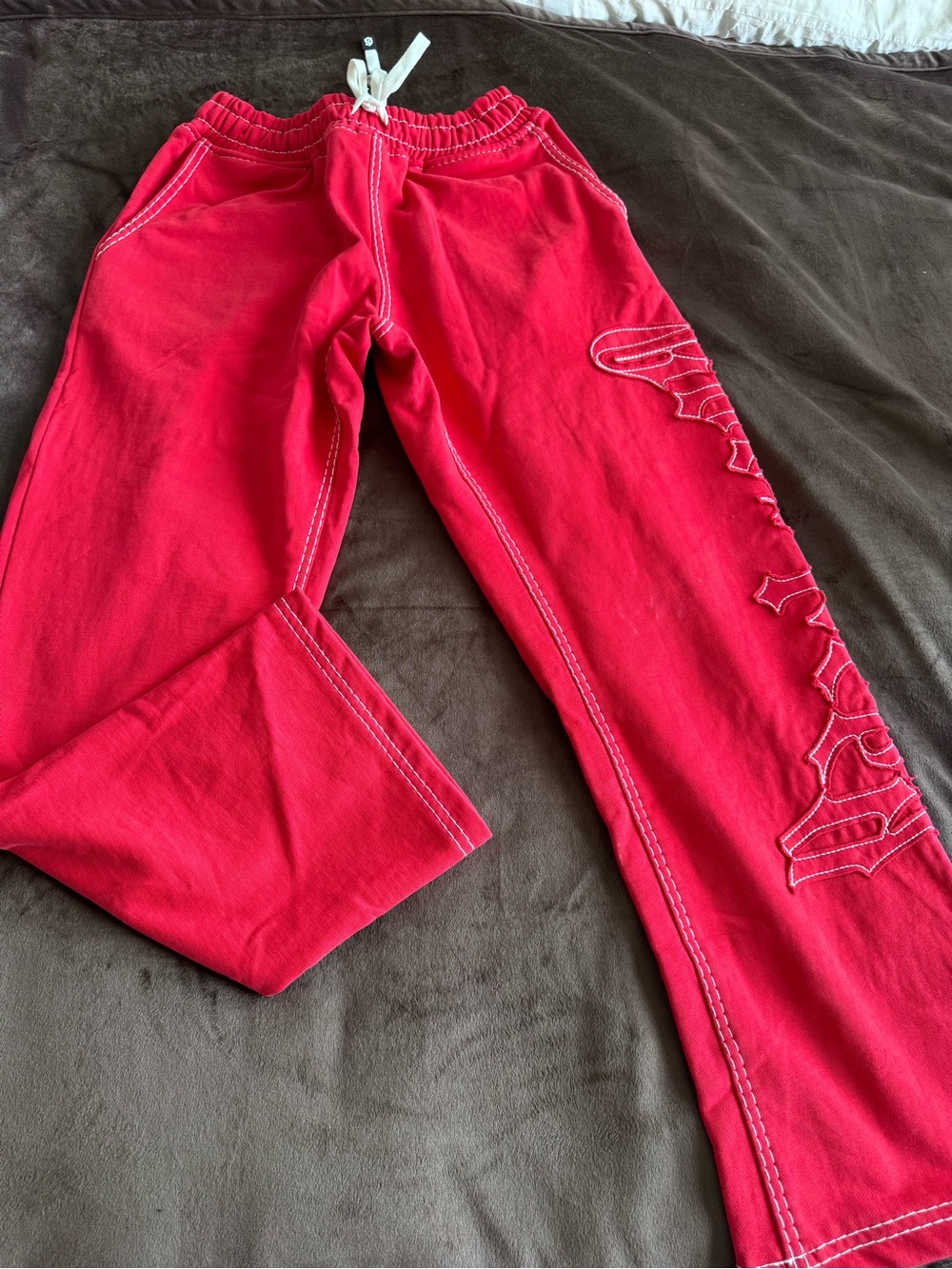 Godspeed Sweatpants OG Logo V2 Boom Red White Mens Size M